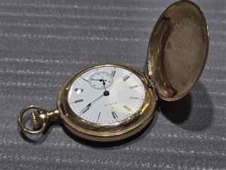 ELGIN POCKET WATCH MODEL 2 GRADE 320 7J 0S NOT RUNNING